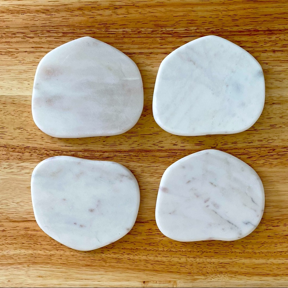 Marble coasters set of 4 four